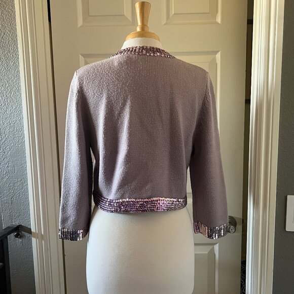 Vintage PERRY ELLIS wool sweater w/ sequins XL - Picture 3 of 5